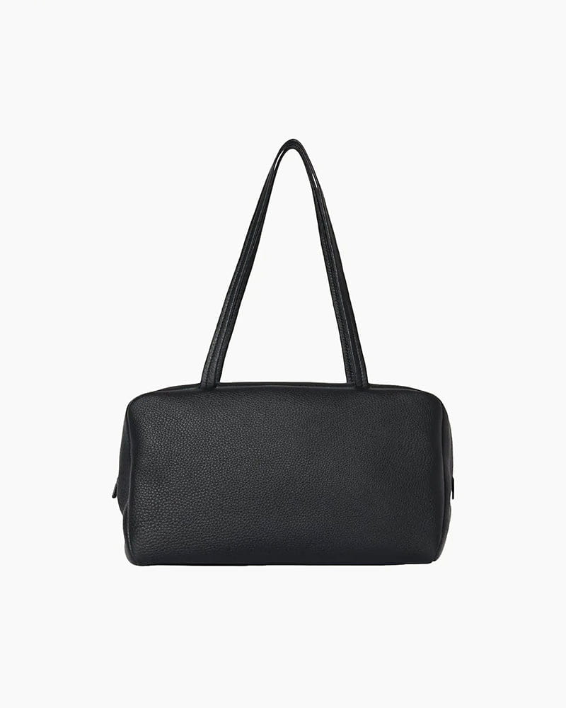 Astra Leather Bowling Bag in Tan Secondary image