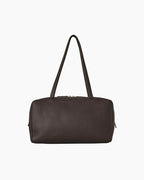 Astra Leather Bowling Bag in Tan