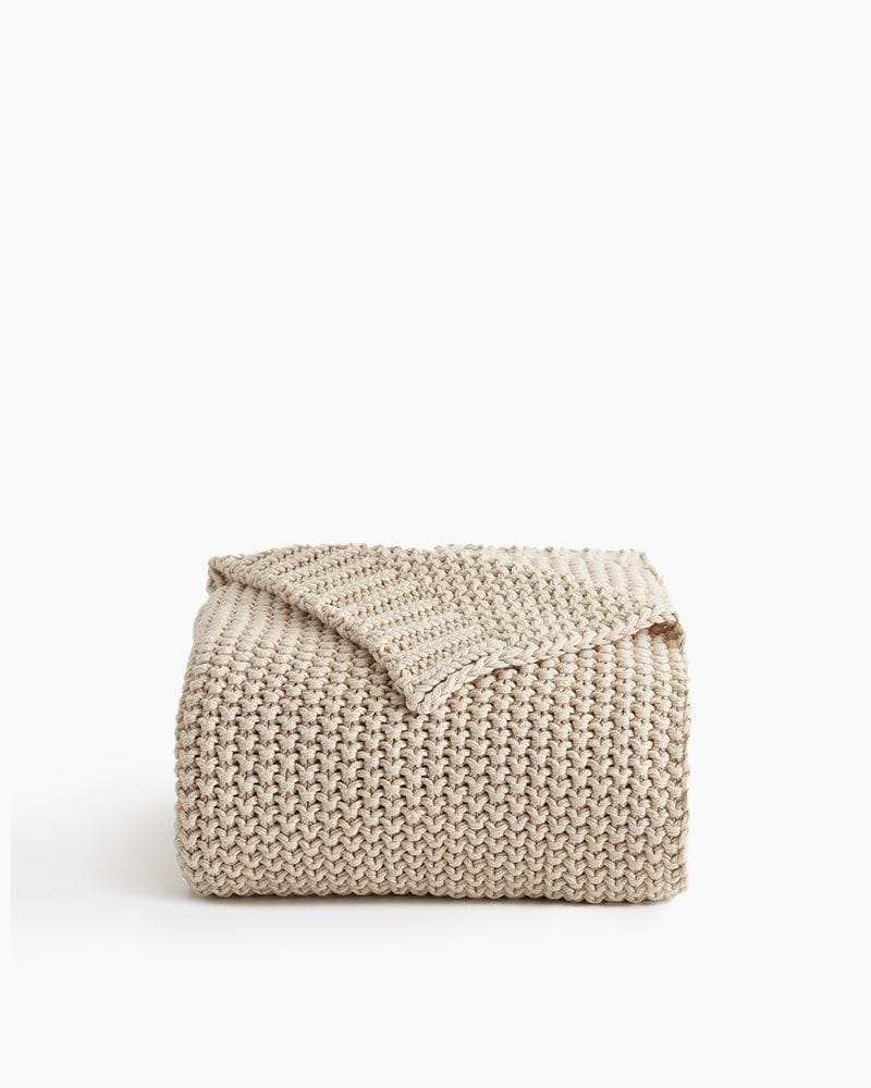 Cotton Fisherman Throw Blanket
