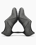 The Retro Amis Suede High Heel Sneakers-Grey