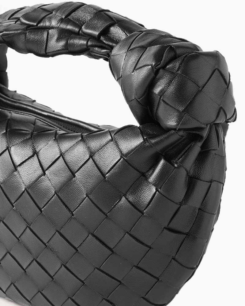 Mini Knotted Intrecciato Leather Tote