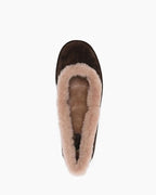 Women's U Style Brown Ballet Flats