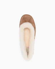 Women's U Style Brown Ballet Flats