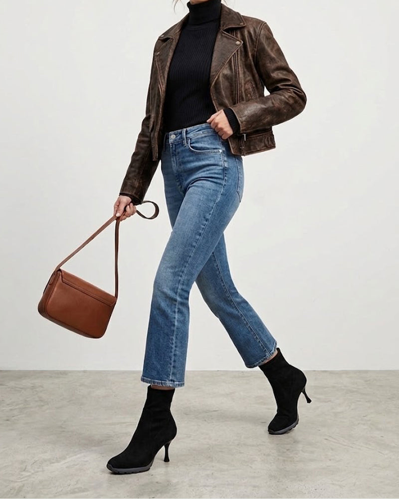 Women’s Urban Athleisure Sock Booties-Coffee