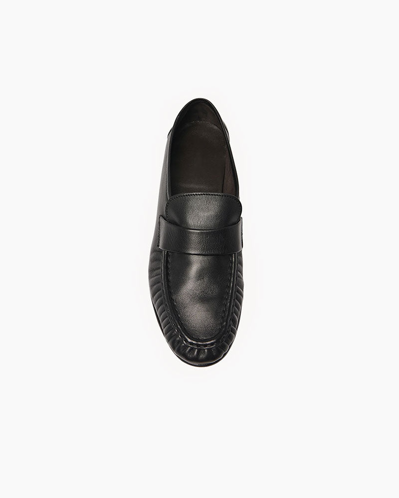 Women Soft Loafer Black in Leather