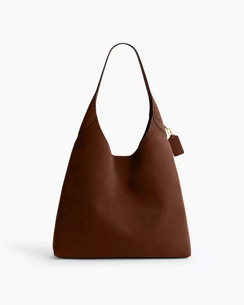Women's Suede Warm Brown Shoulder Bag