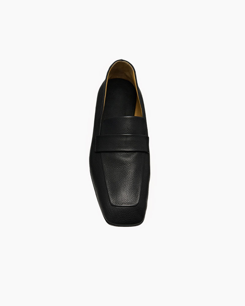 Square Loafer in Leather