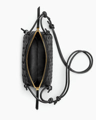 Women's Concert Pouch Intrecciato Leather Shoulder Bag