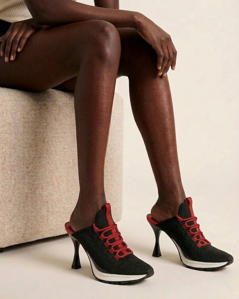 Women’s Sport-Chic Elevate High-Heel Sneaker-Black
