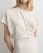 Women's Crinkled Viscose Blend Maxi Dress