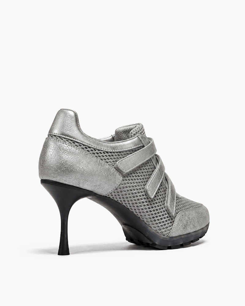 (Pre-sale) Triple-Strap Breathable Mesh High Heel Sneakers