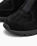 The Retro Amis Suede High Heel Sneakers-Black