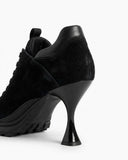 Women’s Sport-Chic Stiletto Suede High-Heel Sneakers