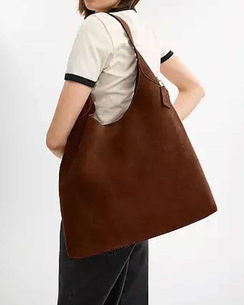 Women's Suede Warm Brown Shoulder Bag Secondary image