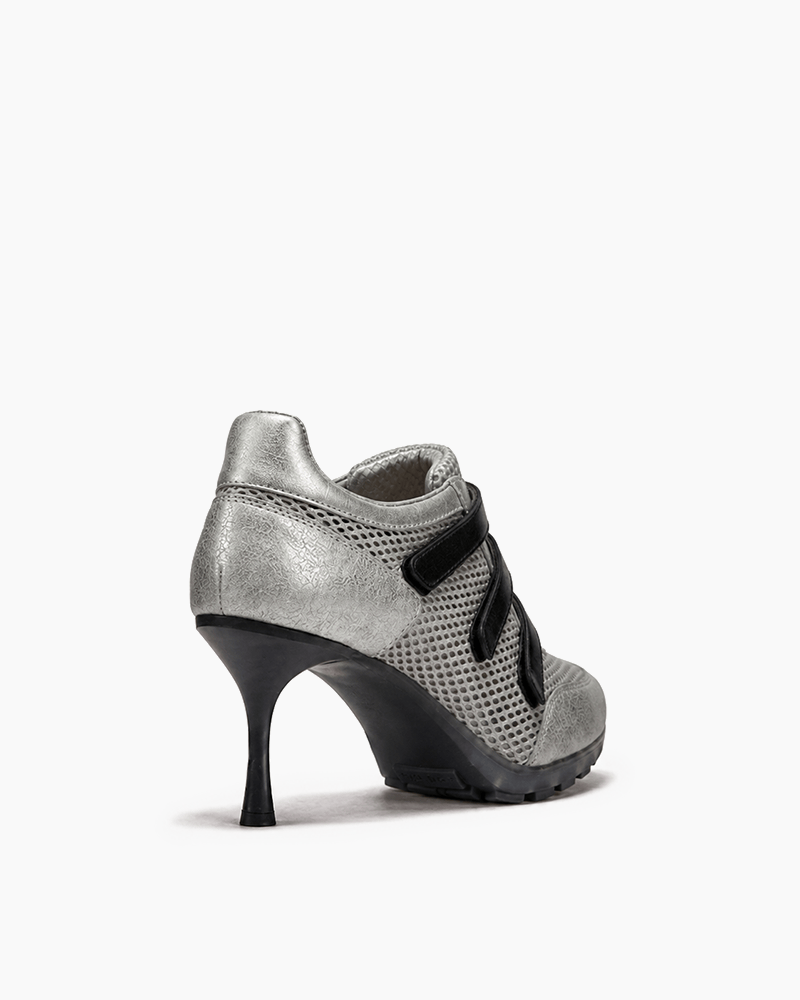 (Pre-sale) Triple-Strap Breathable Mesh High Heel Sneakers