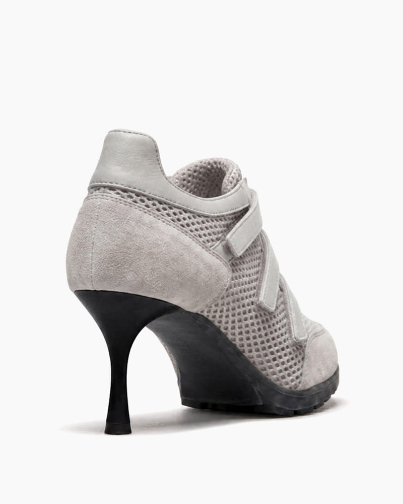(Pre-sale) Triple-Strap Breathable Mesh High Heel Sneakers