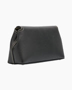 Women’s Elegant T-Lock Leather Clutch Bag
