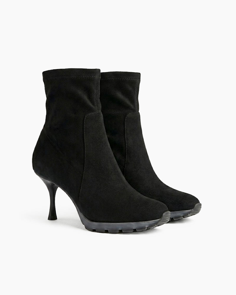 Women’s Urban Athleisure Sock Booties-Coffee