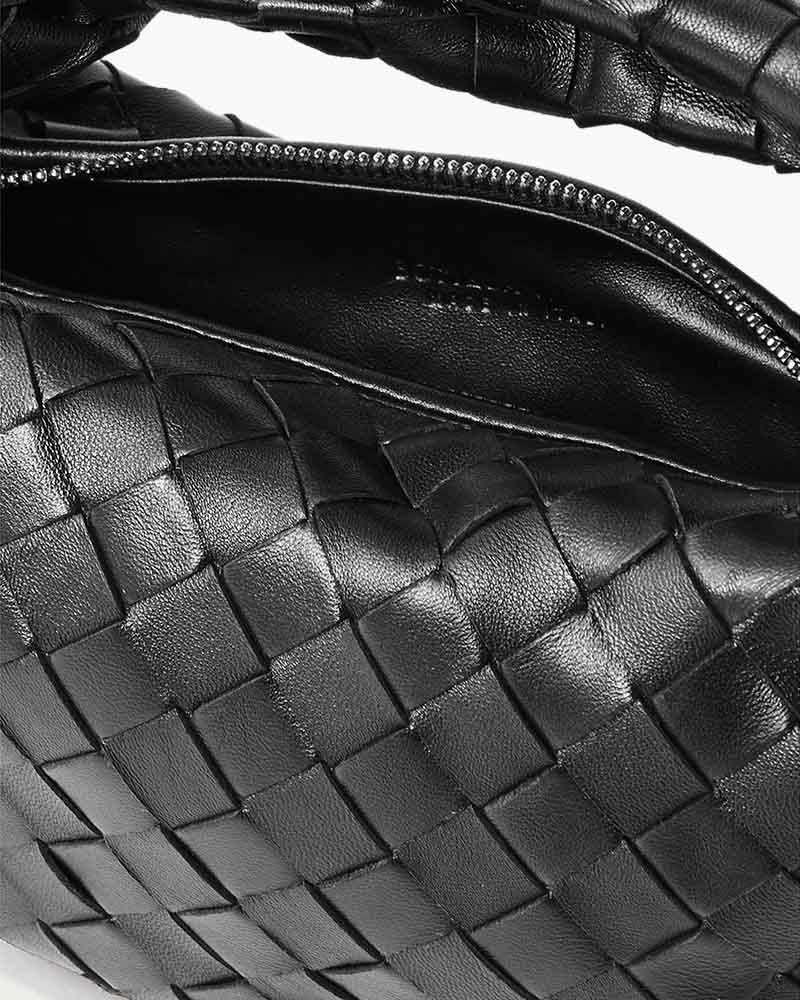 Mini Knotted Intrecciato Leather Tote