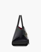 Small Hug Leather Handbag with Top Handle