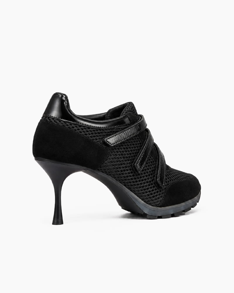 (Pre-sale) Triple-Strap Breathable Mesh High Heel Sneakers