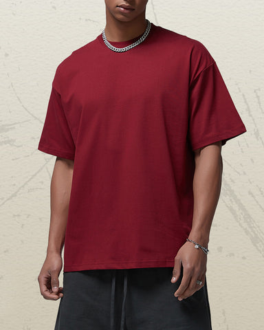 Large Size 230g Double Yarn Cotton T-shirt