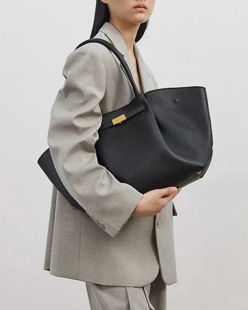 Women's New York Belted Leather Tote Bag