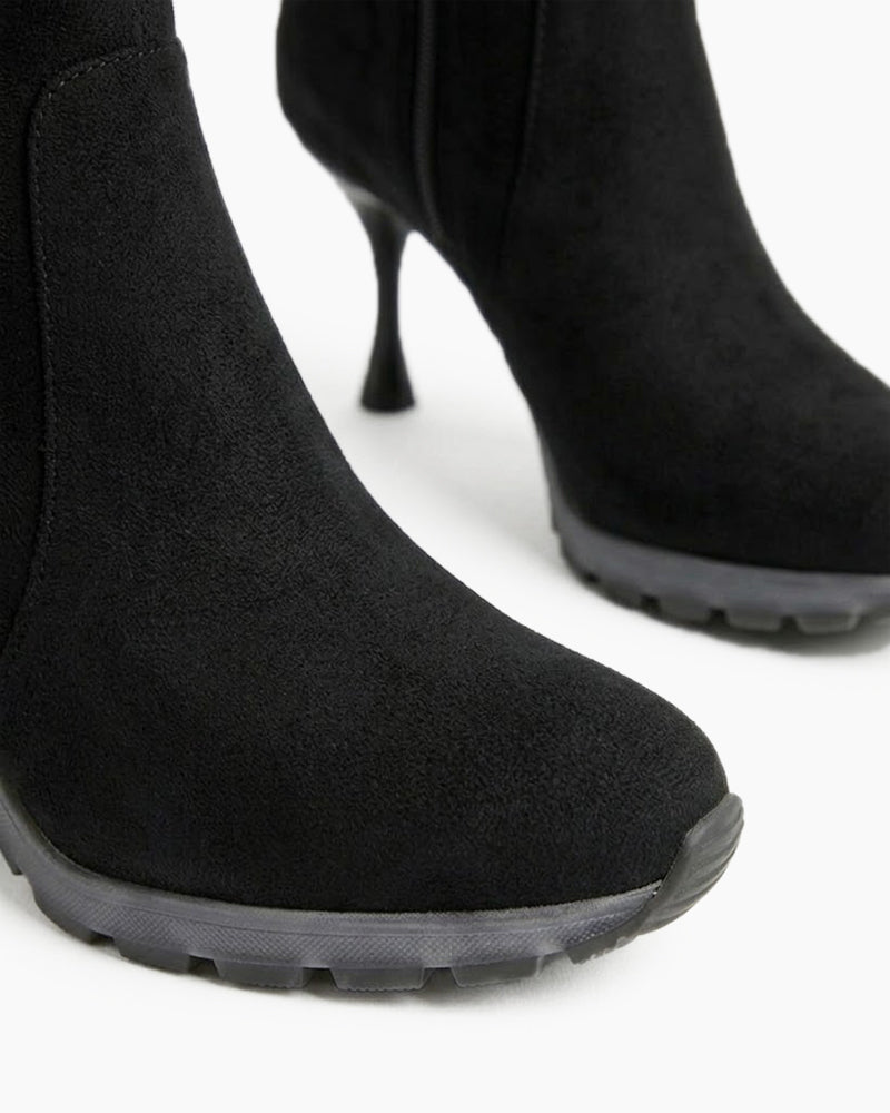 Women’s Urban Athleisure Sock Booties-Coffee