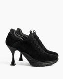 Women’s Sport-Chic Stiletto Suede High-Heel Sneakers