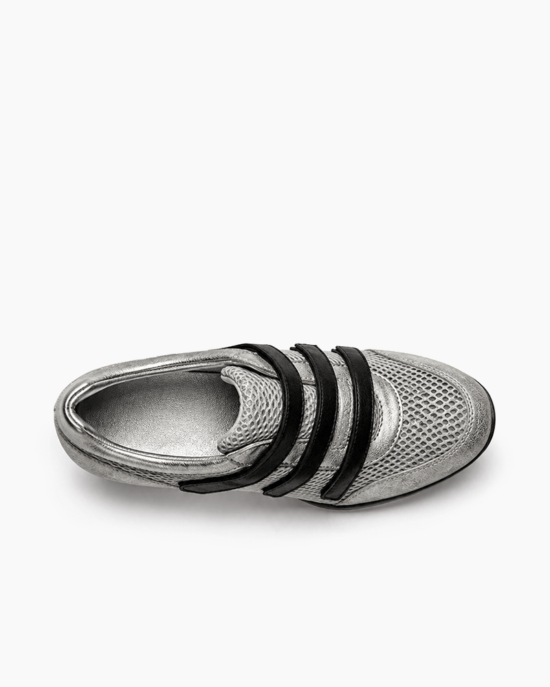 (Pre-sale) Triple-Strap Breathable Mesh High Heel Sneakers