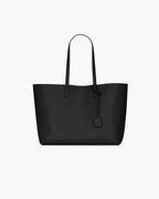 Large Leather Shopping Bag with Structured Design