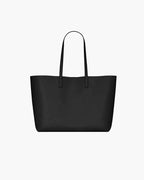 Large Leather Shopping Bag with Structured Design