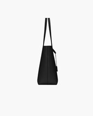 Large Leather Shopping Bag with Structured Design