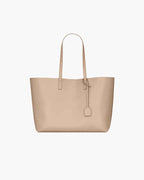 Large Leather Shopping Bag with Structured Design