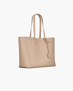 Large Leather Shopping Bag with Structured Design