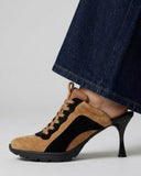 Women’s Sport-Chic Elevate High-Heel Sneaker Sandals-Brown