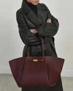 Women's New York Belted Leather Tote Bag