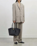 Women's New York Belted Leather Tote Bag