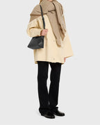 Women’s Elegant T-Lock Leather Clutch Bag