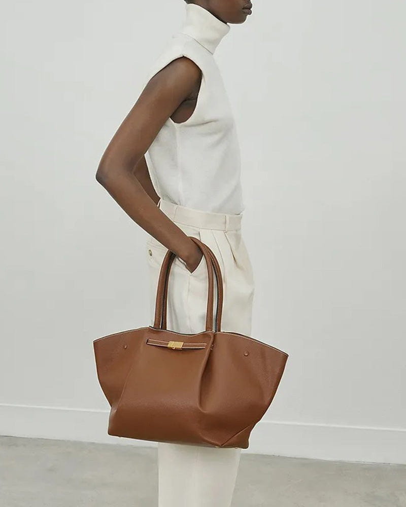 Women's New York Belted Leather Tote Bag