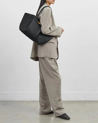 Women's New York Belted Leather Tote Bag