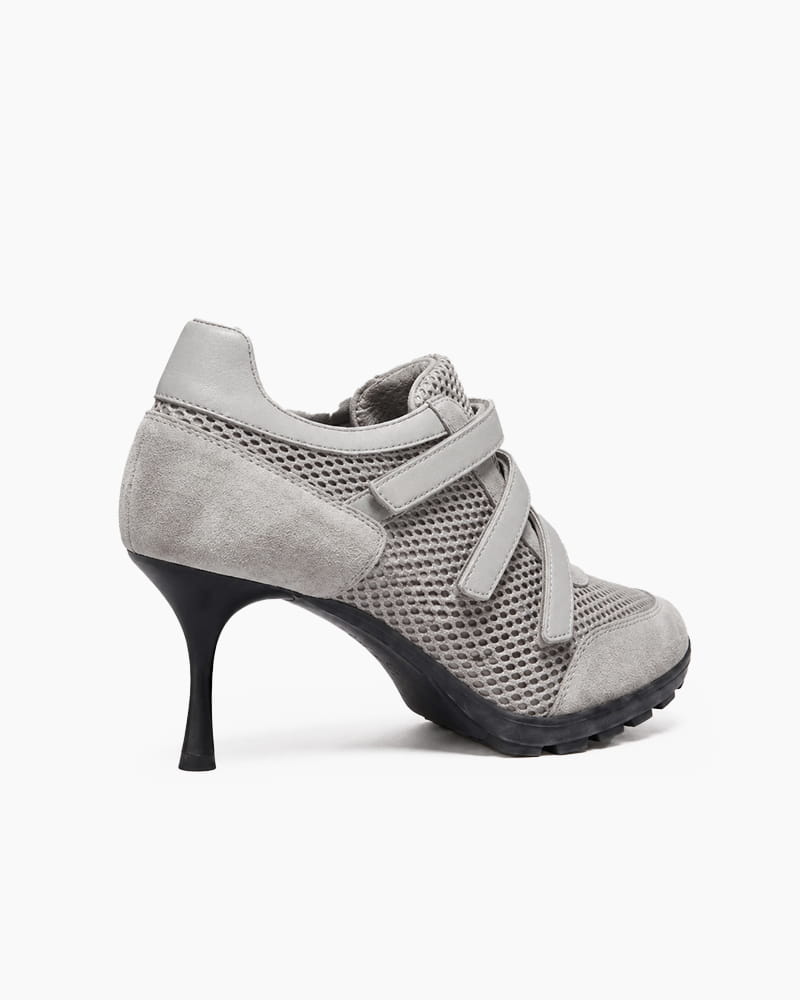 (Pre-sale) Triple-Strap Breathable Mesh High Heel Sneakers