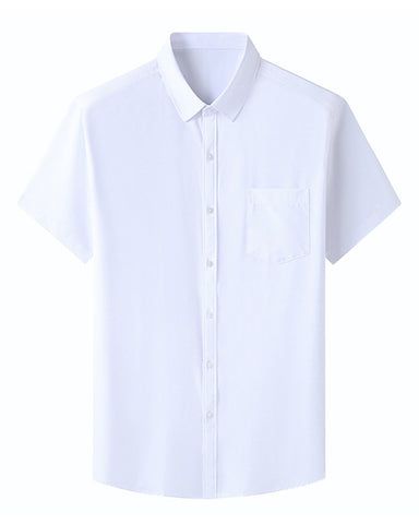 Large Size Loose Business Short Sleeve Shirt