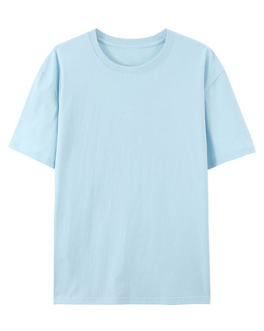 Large Solid Color Cotton Printed T-shirt