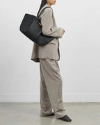 Women's New York Belted Leather Tote Bag