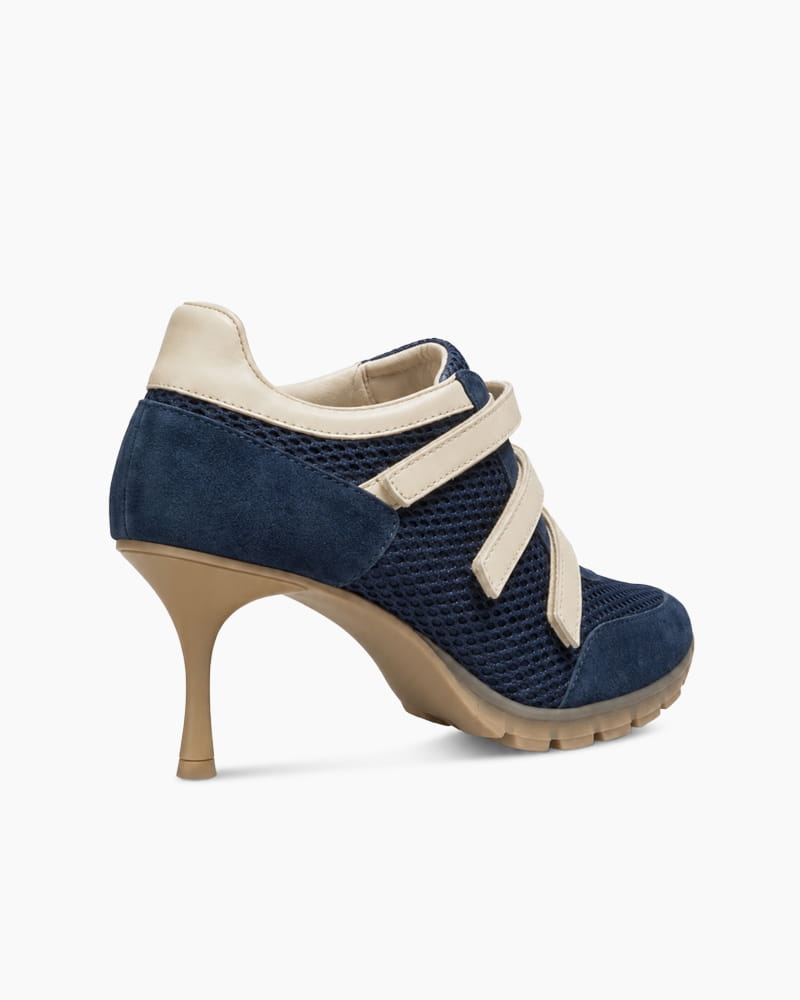 (Pre-sale) Triple-Strap Breathable Mesh High Heel Sneakers