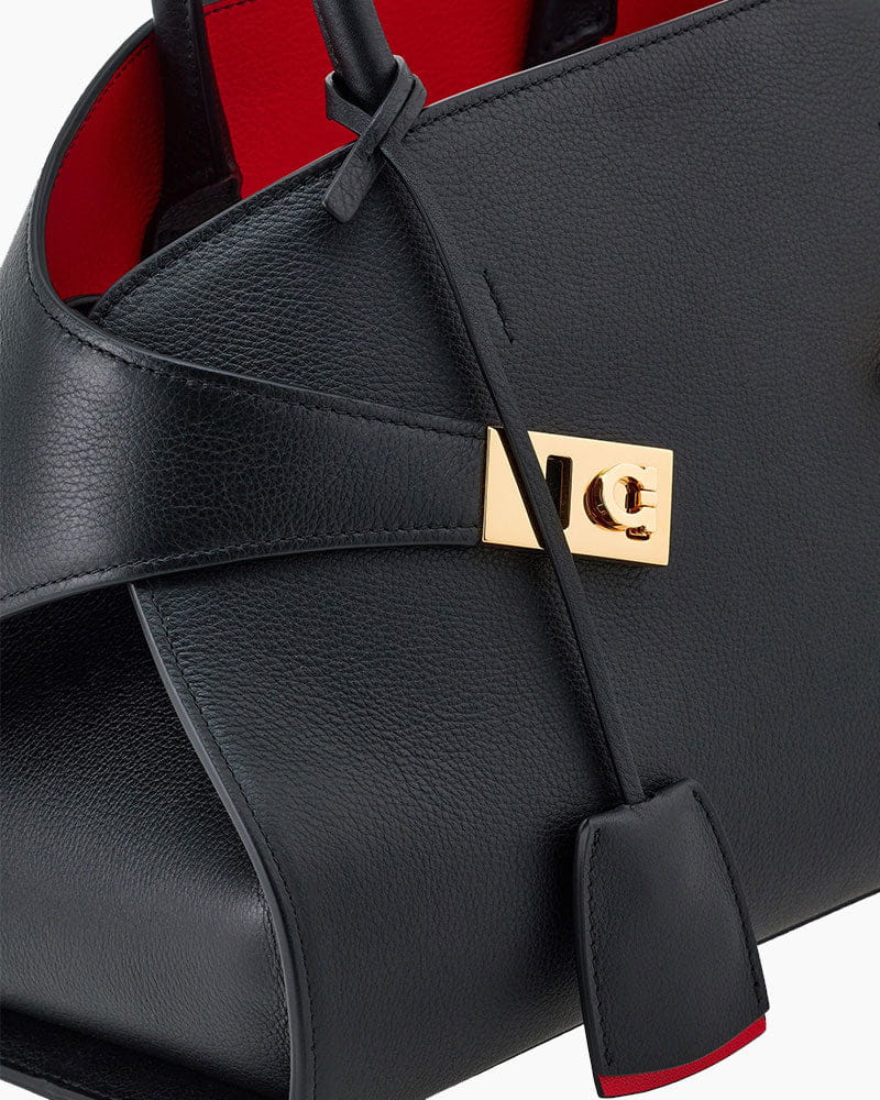 Small Hug Leather Handbag with Top Handle