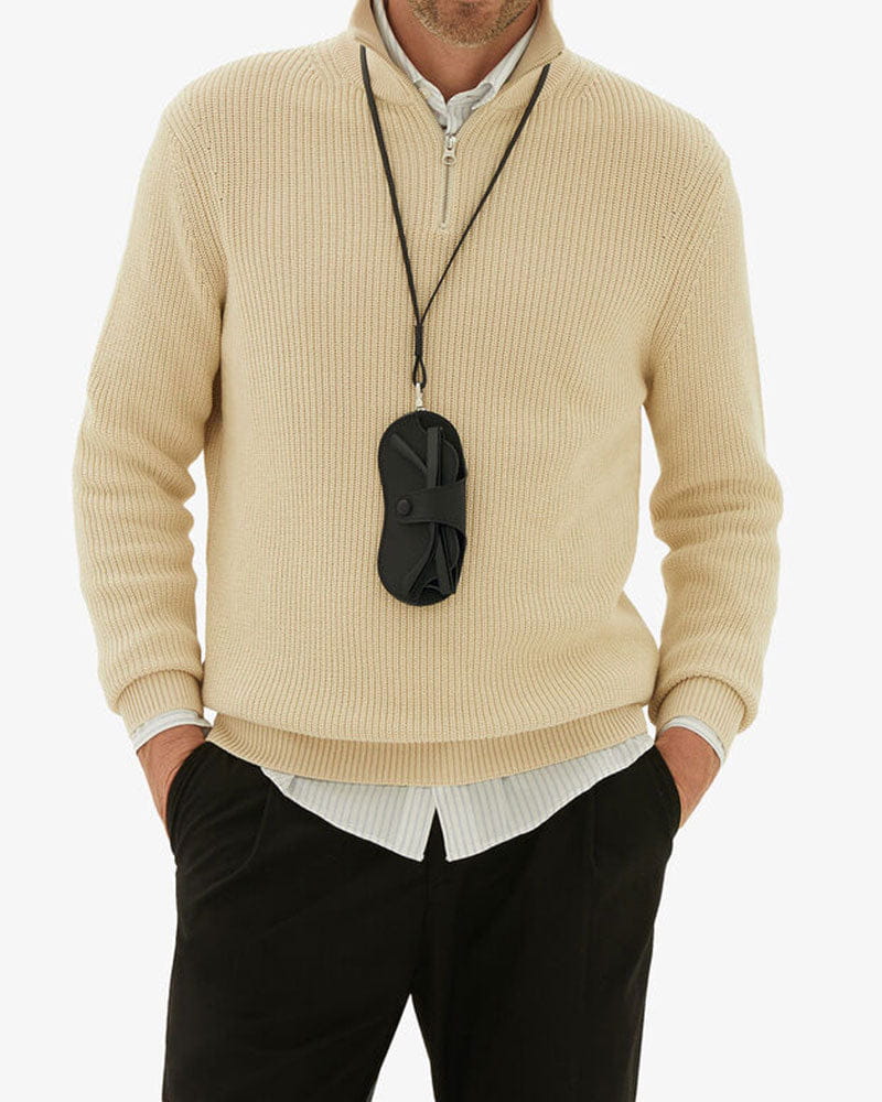 cowhide-airport-travel-lanyard-glasses-case