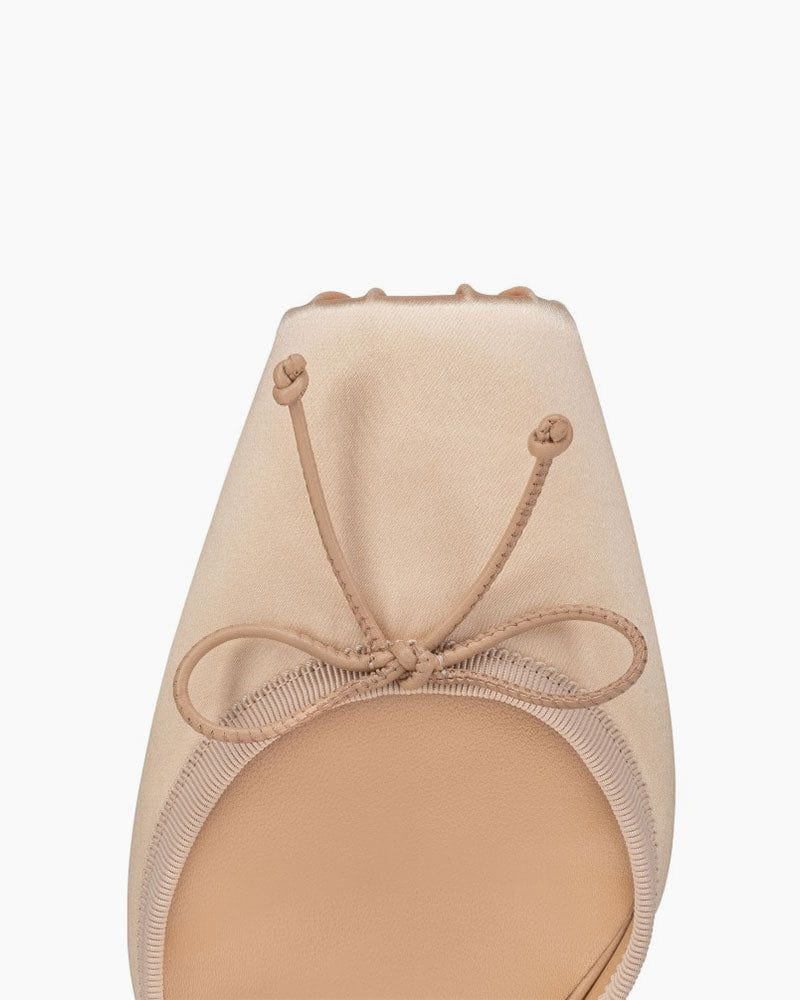 Bow-detailed Satin-crepe Heel Pumps