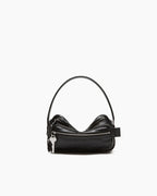 Multi Pocket Leather Shoulder Bag Zip Details